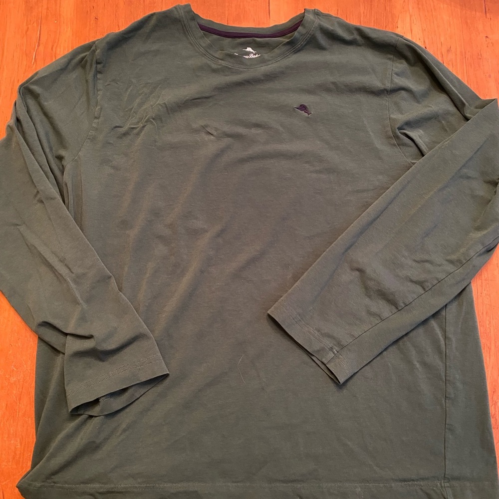 Tommy Bahama Long Sleeve Shirt Green Men's Size XL
